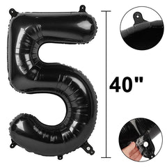 Kelfuoya giant number 5 balloon creates elegant party backdrops