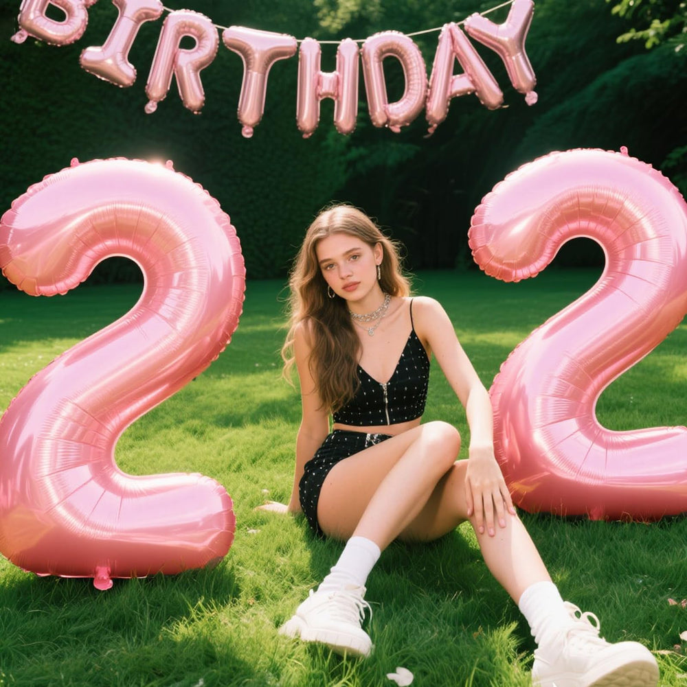 Kelfuoya giant pink number 2 balloon elevates birthday and anniversary celebrations
