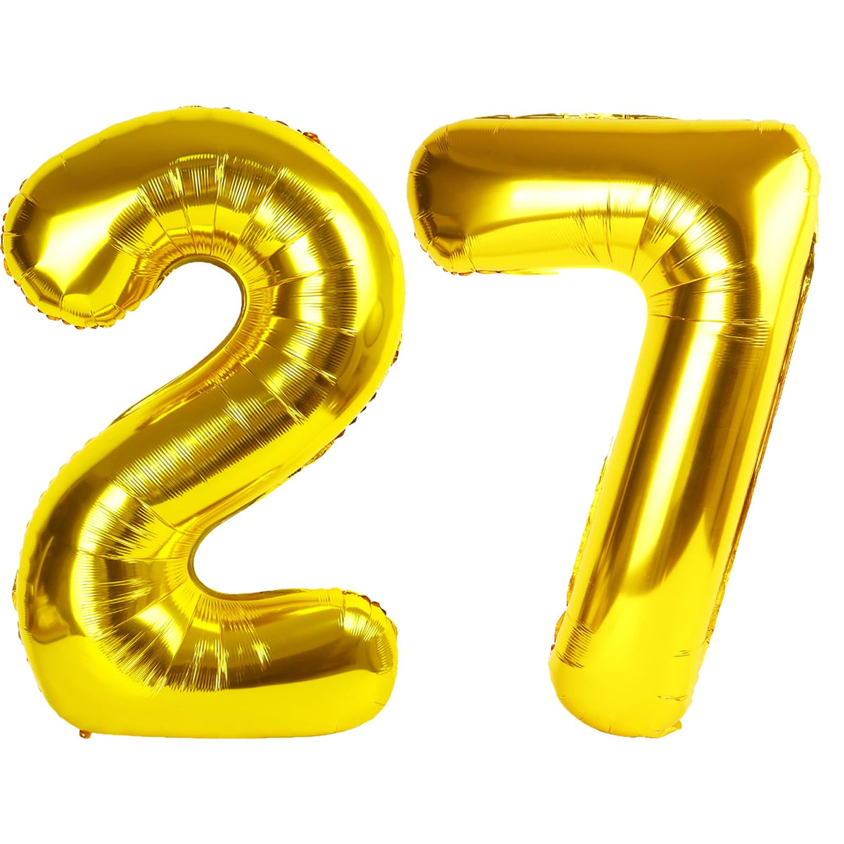 Kelfuoya 40-inch gold number 27 balloon wall display for a striking party focal point