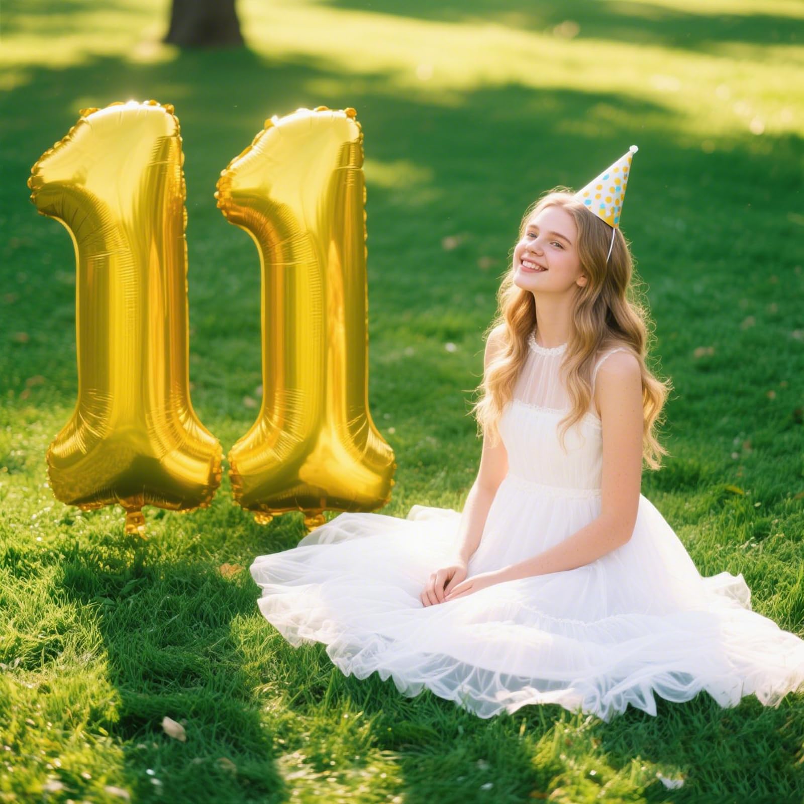 Kelfuoya gold balloon 11th anniversary decor enhances parties
