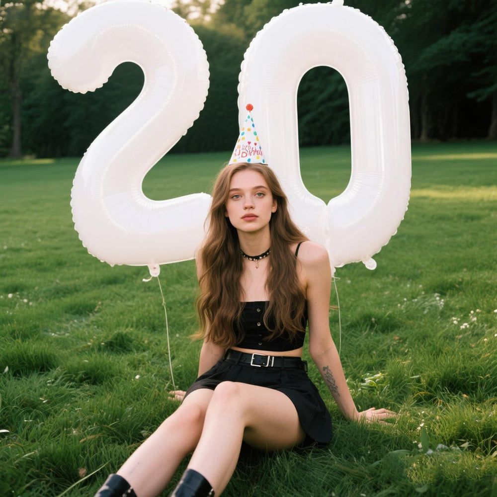 Kelfuoya gold foil number balloon adds elegant backdrop for events.