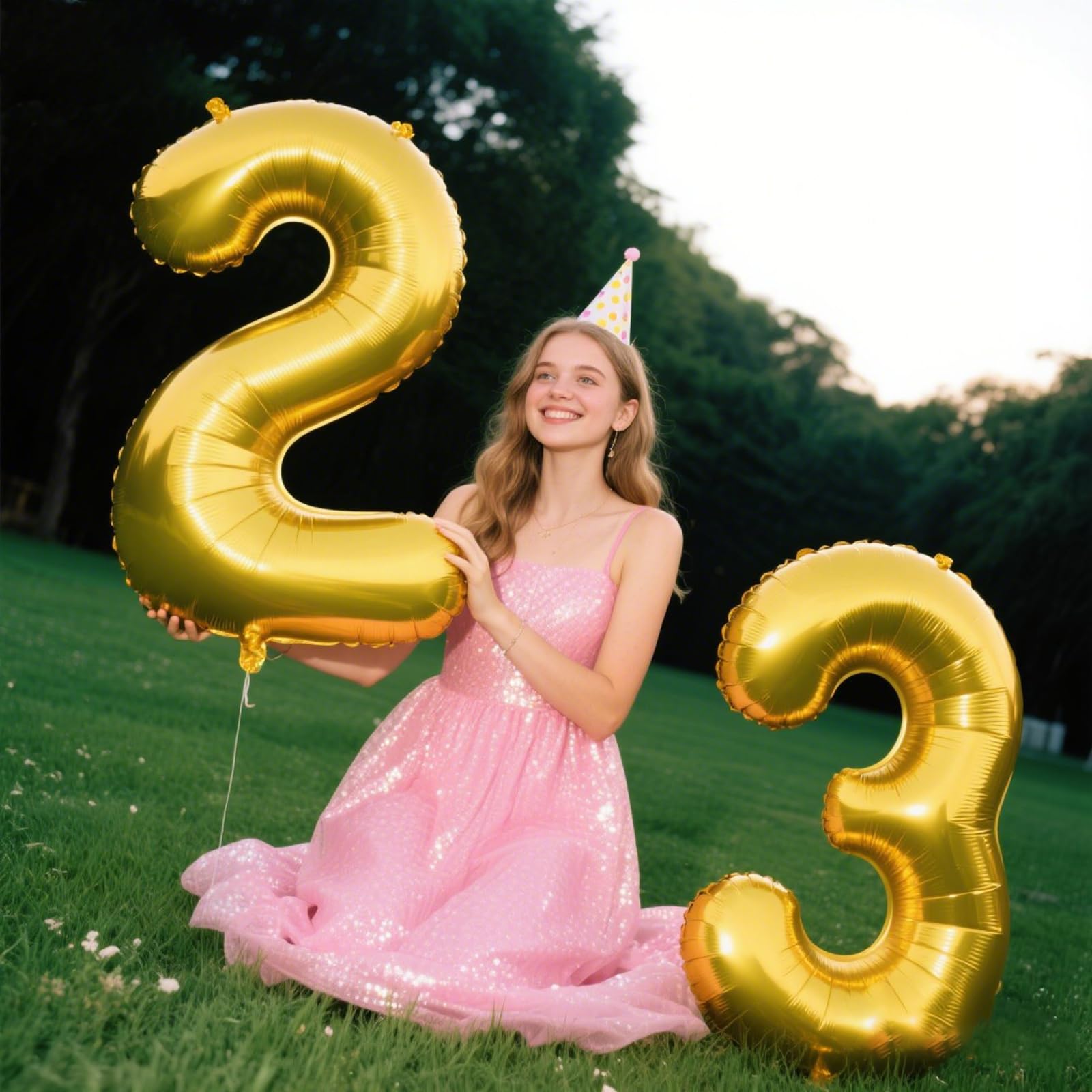 Kelfuoya gold-number-2 balloon backdrop for memorable photo moments.