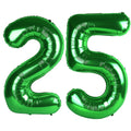 Kelfuoya green 25 balloon in 40-inch size, ideal for bold birthday backdrops
