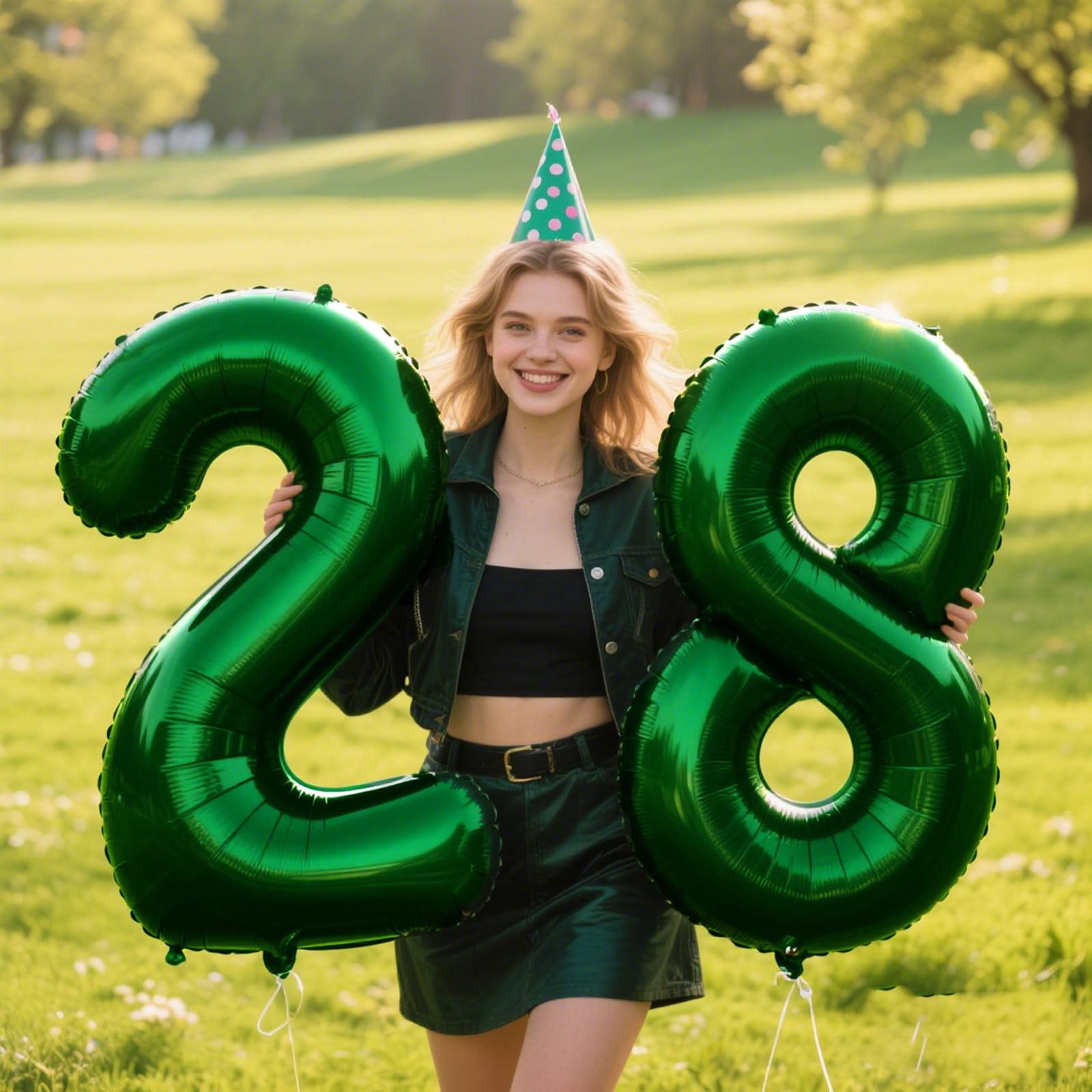 Kelfuoya green number 8 balloon perfect for party setups and wall decor