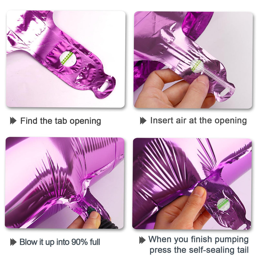 Kelfuoya rose purple 29 balloon suited for indoor or outdoor celebrations maintaining color