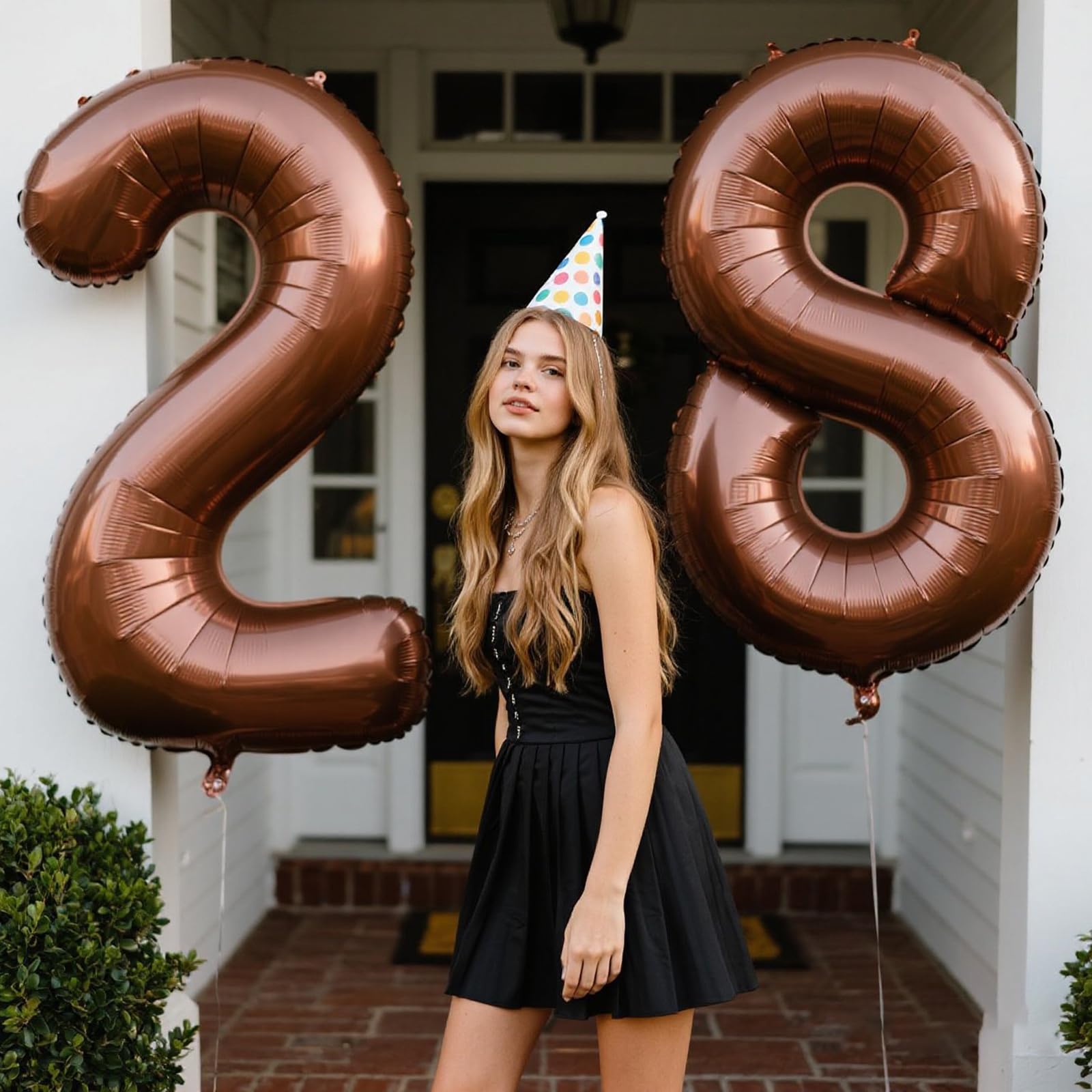 Kelfuoya indoor outdoor party decor backdrop with foil numbers