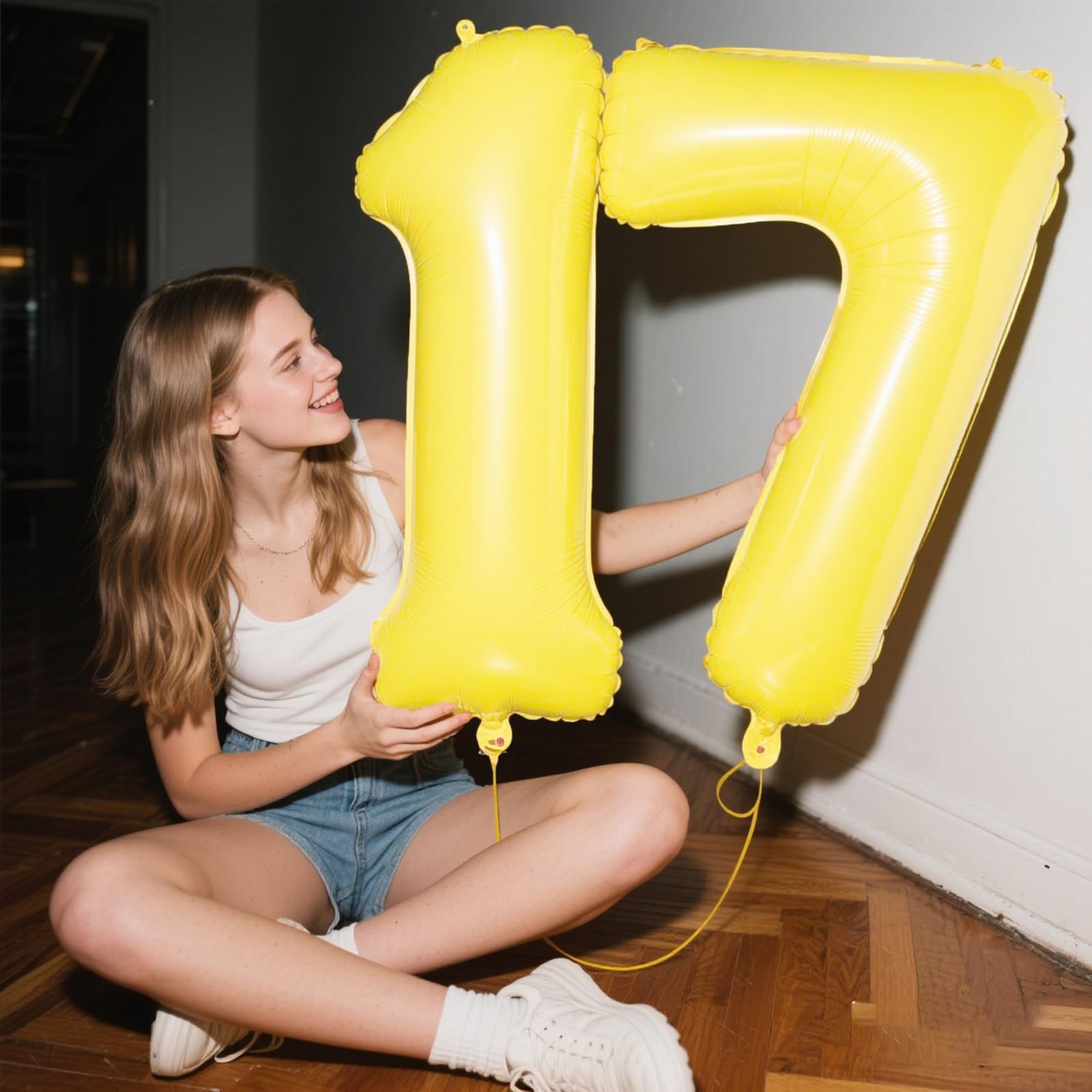 Kelfuoya jumbo 7 balloon provides a dramatic backdrop for photos and party walls.