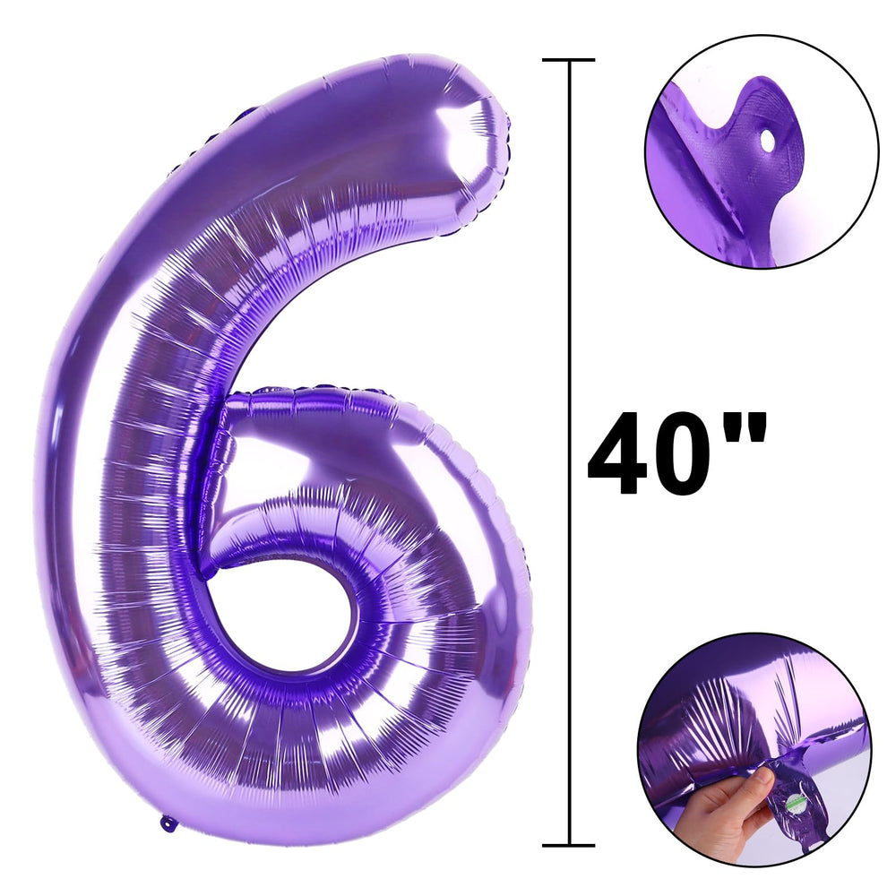 Kelfuoya large purple number 16 balloon used in photos