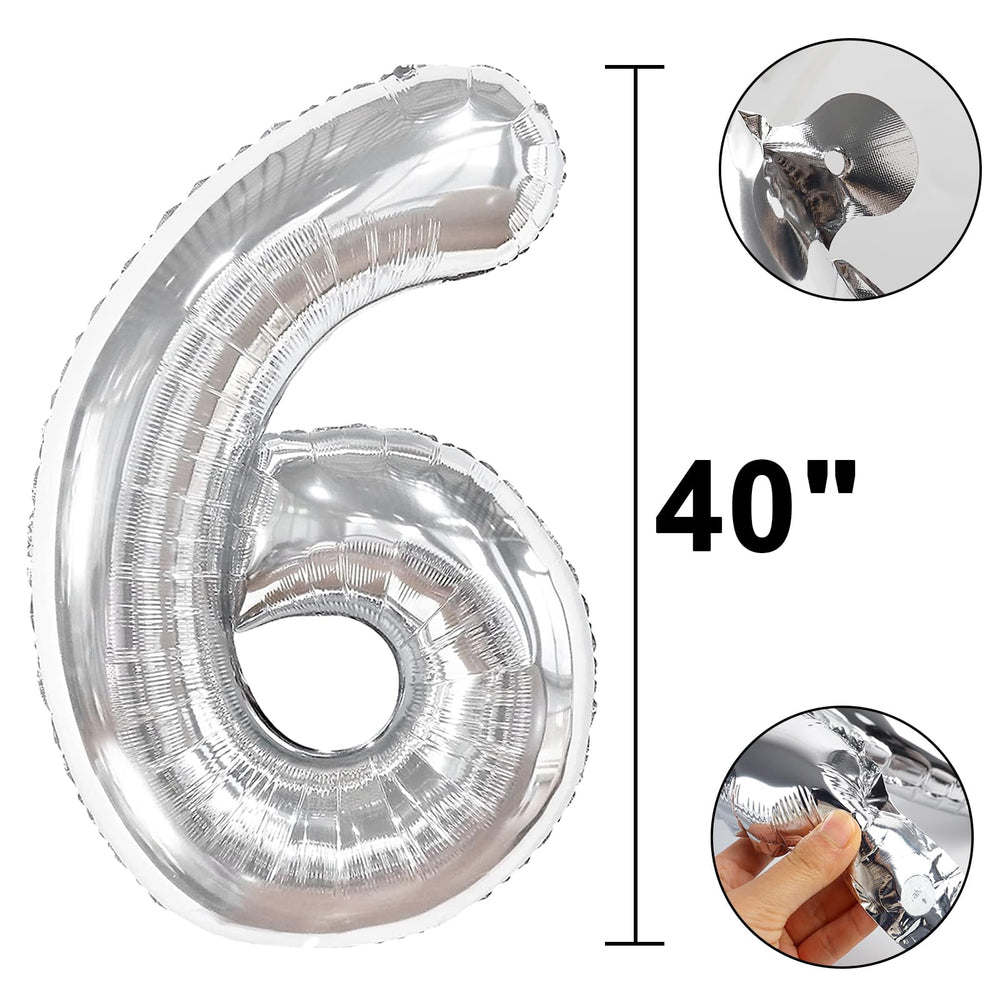 Kelfuoya multi-color number balloons option to match party theme.