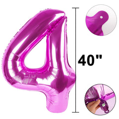 Kelfuoya multi-color options with number balloons to match party themes.