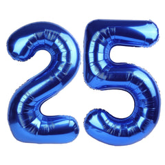 Kelfuoya navy blue 40-inch number 25 balloon for milestone celebrations