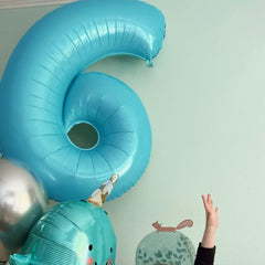 Kelfuoya number 19 balloon self-seals to stay inflated during celebrations.