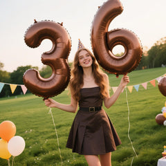 Kelfuoya 40inch number 6 balloon for weddings and celebrations