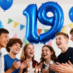 Kelfuoya multi-color options 40-inch number balloon for themed parties.