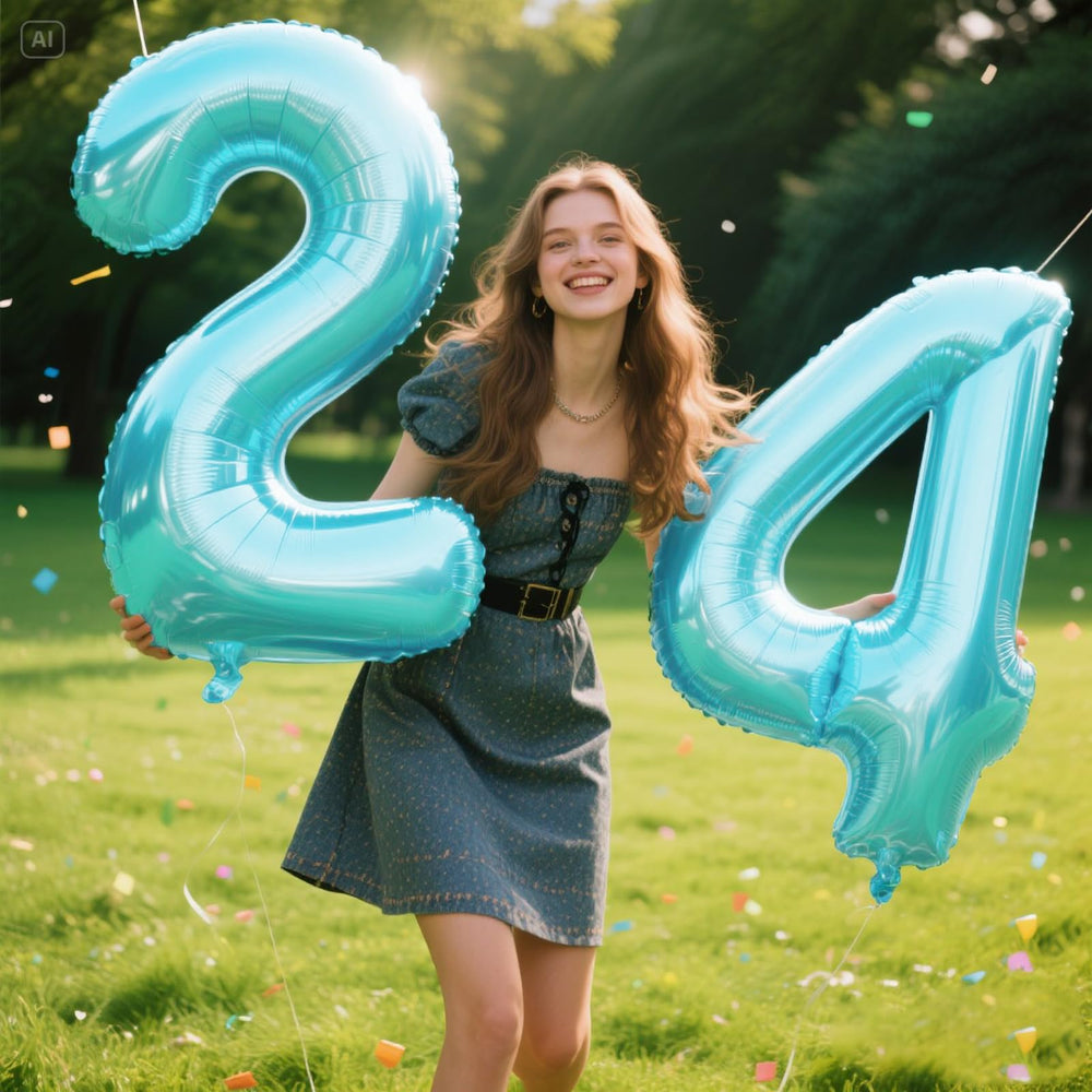 Kelfuoya multi color number balloons for versatile party themes