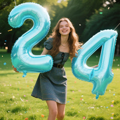 Kelfuoya multi color number balloons for versatile party themes