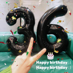 Kelfuoya number balloons offer multi-color options to match themes