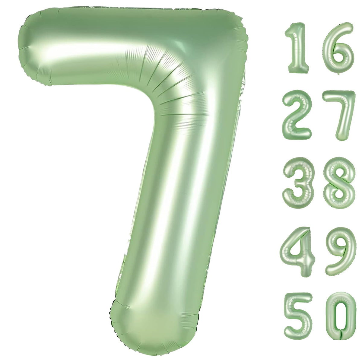 Kelfuoya olive green number 7 balloon 40 inch backdrop for festive photos