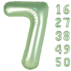 Kelfuoya olive green number 7 balloon 40 inch backdrop for festive photos