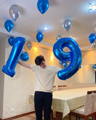 Kelfuoya 40-inch number 9 balloon in packaging for easy planning.