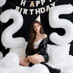 Kelfuoya white number 5 party decor fits indoor or outdoor venues