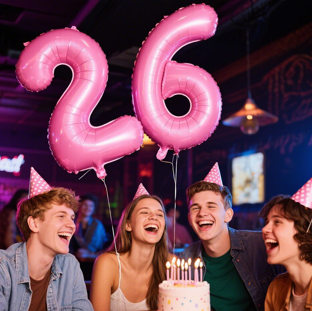 Kelfuoya pink number 2 anniversary decor balloon, enhances celebrations.