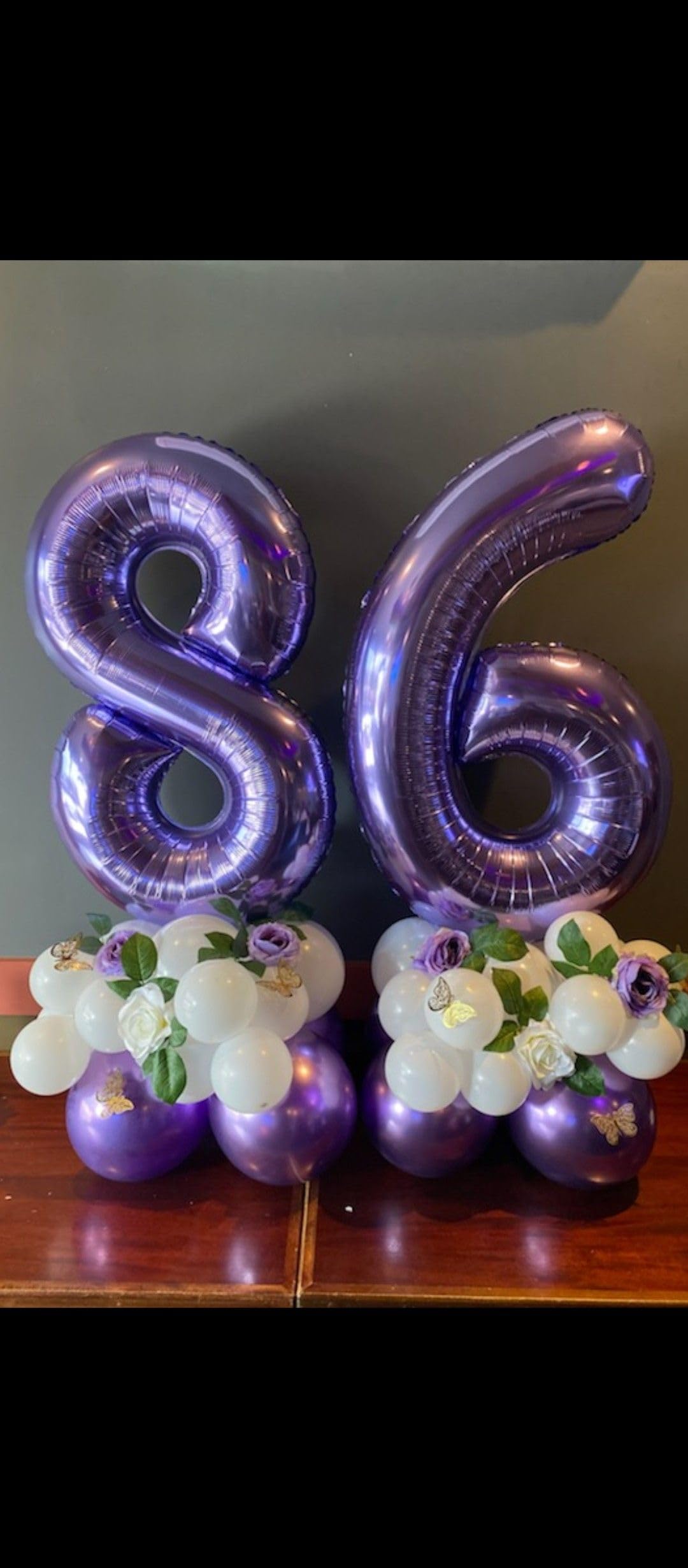 Kelfuoya purple backdrop balloon enhances photo moments