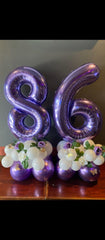 Kelfuoya purple backdrop balloon enhances photo moments