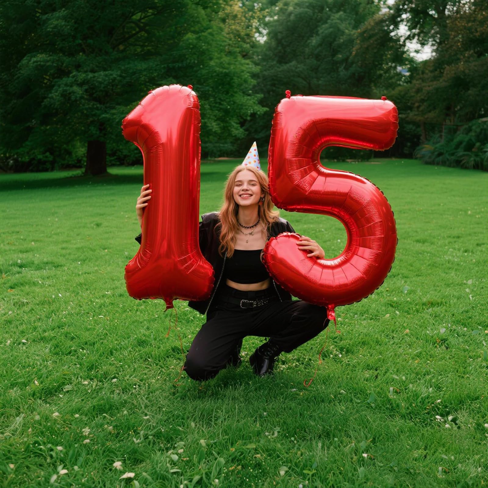 Kelfuoya red number 5 balloon creates a bold wedding or anniversary backdrop.