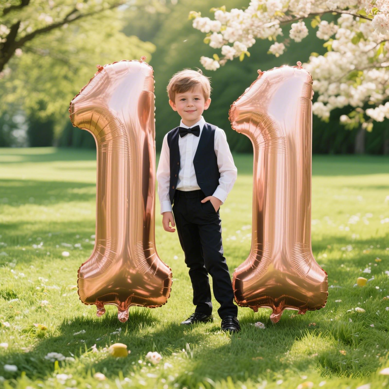 Kelfuoya rose gold 40-inch balloon enhances event elegance