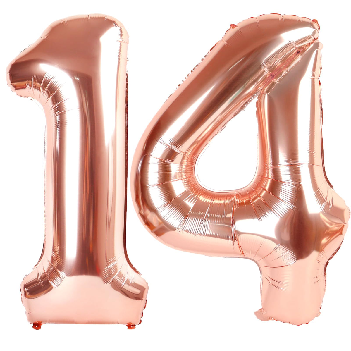 Kelfuoya rose gold 40-inch 14 balloon for birthday celebrations.