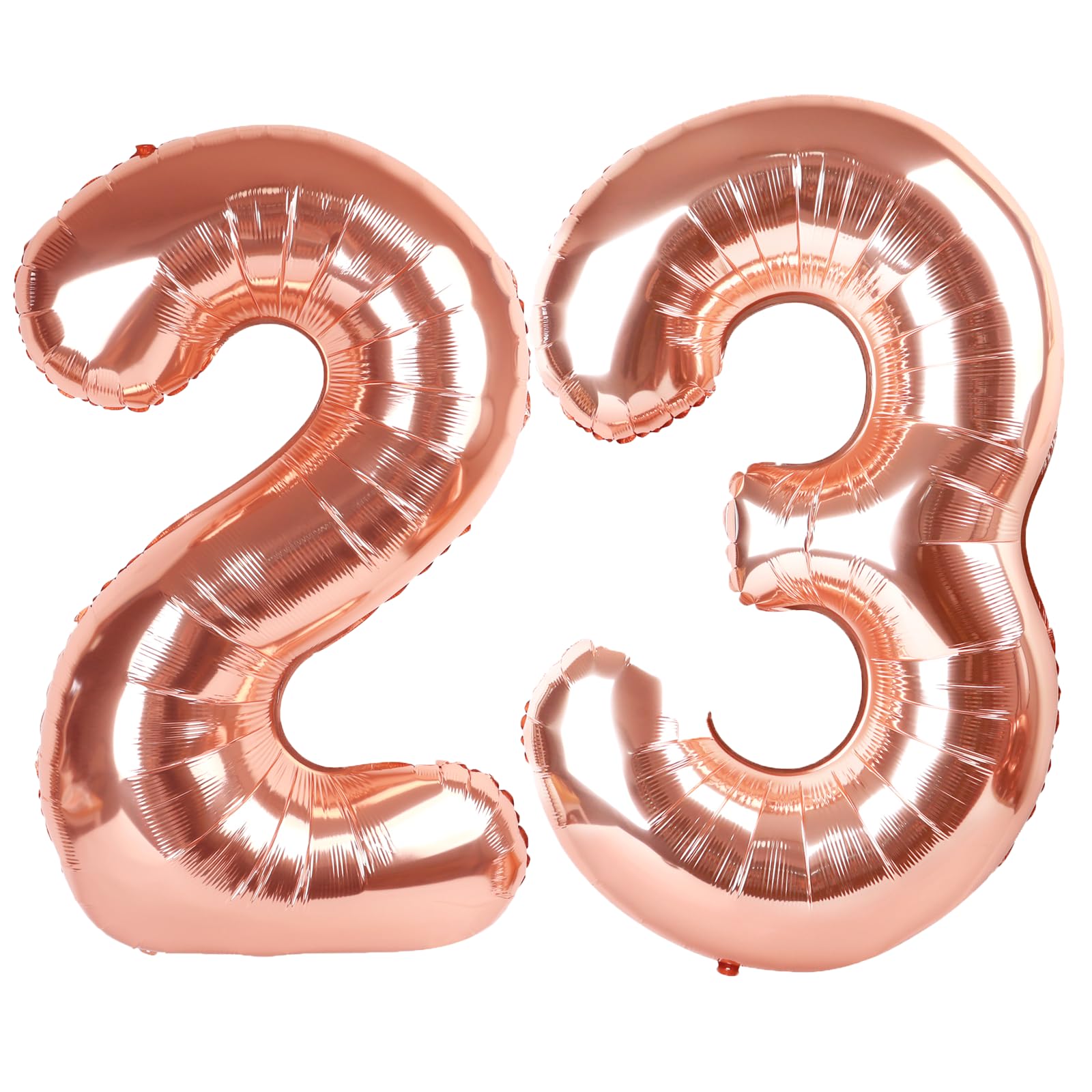 Kelfuoya rose gold 40-inch number 23 balloon for dramatic party backdrop