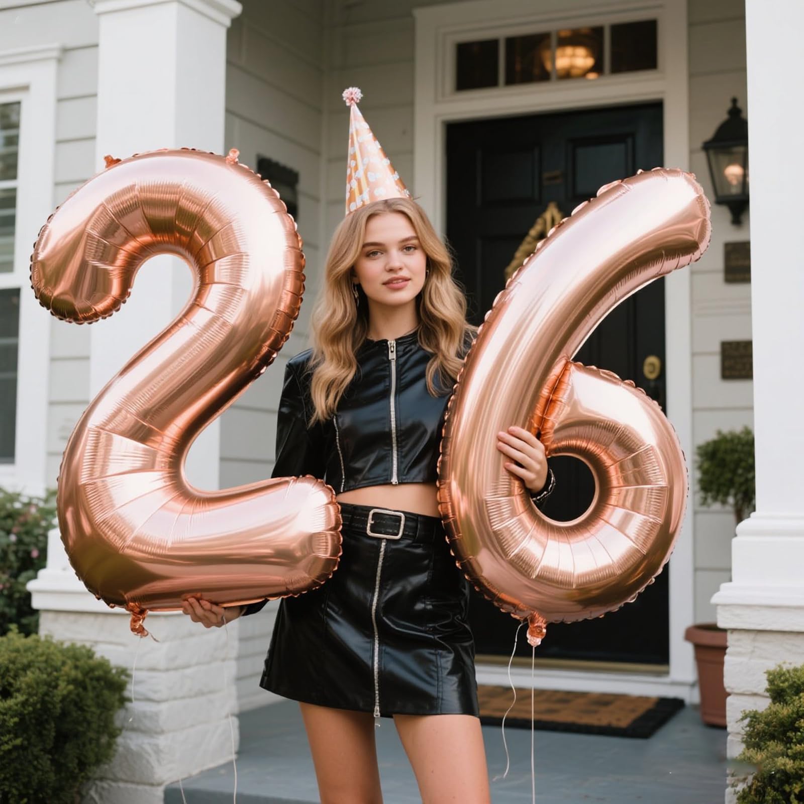 Kelfuoya rose gold foil 26 balloon boosts party ambiance with a luxe touch