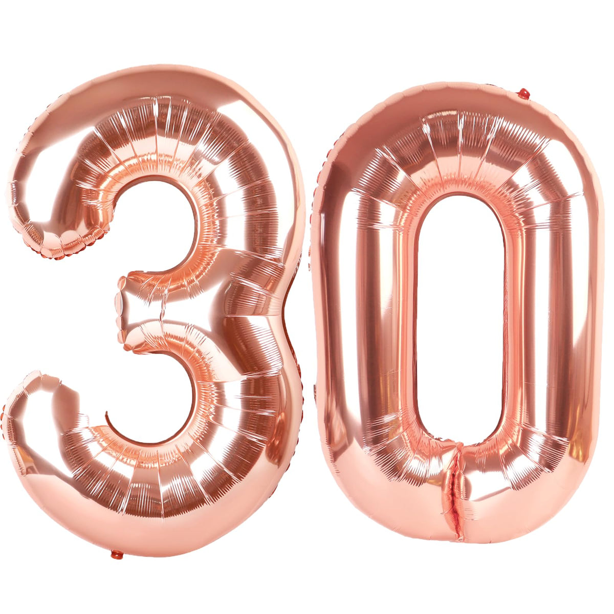 Kelfuoya rose gold 30 balloon 40-inch front view for a stunning party backdrop