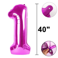 Kelfuoya rose purple 10-balloon enhances birthday decor