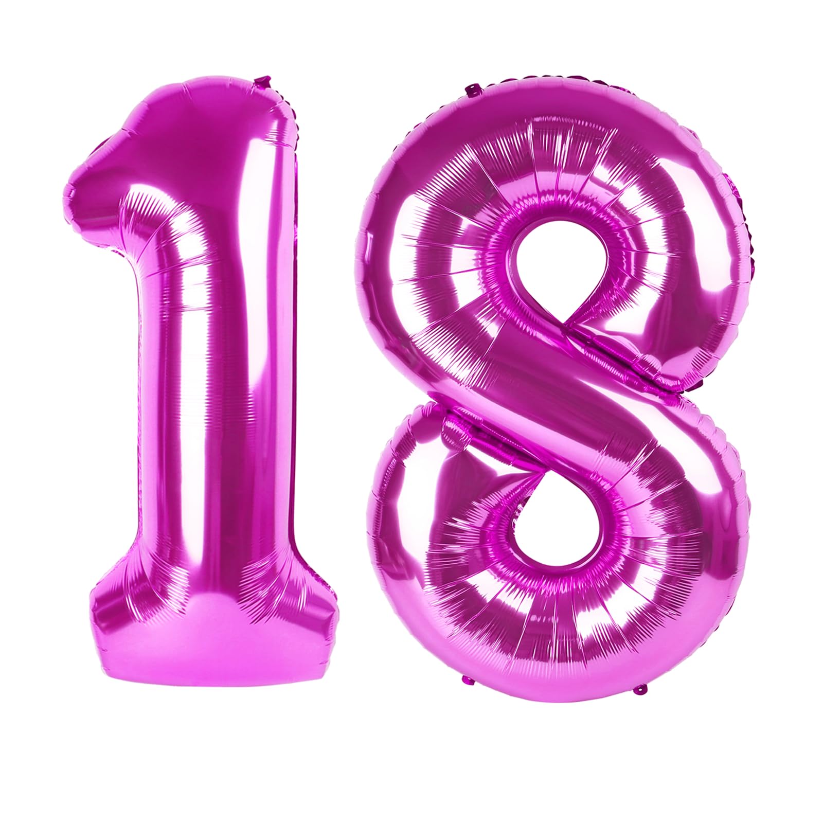 Kelfuoya rose purple 18-number balloon for eye-catching 40-inch birthday decor