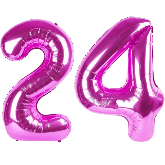 Kelfuoya rose purple 24-balloon, a striking 40-inch centerpiece for celebrations.