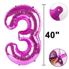 Kelfuoya rose purple 30 balloon used in wedding anniversary decor.