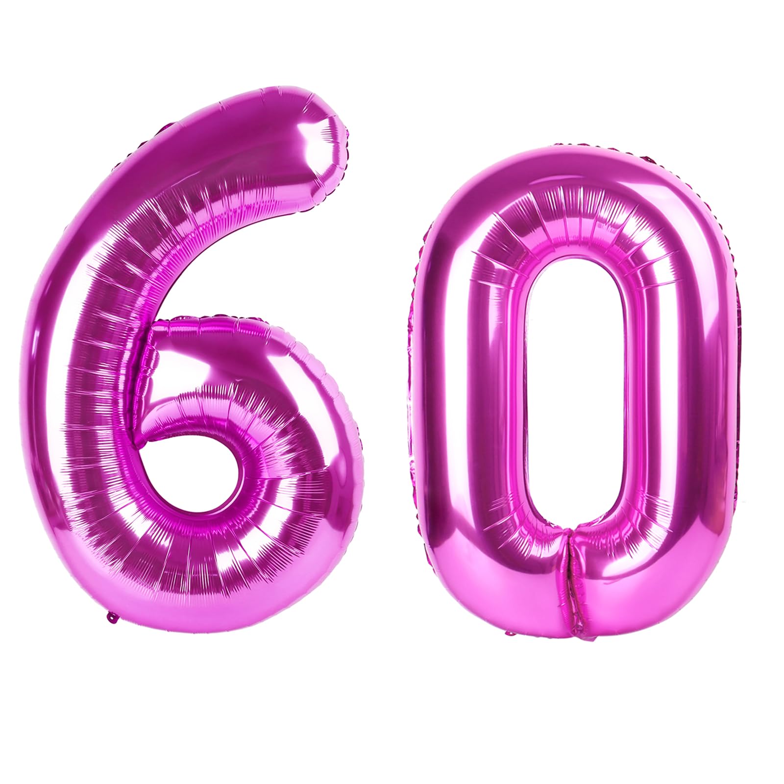 Kelfuoya rose purple 60 balloon giant number used as elegant birthday backdrop