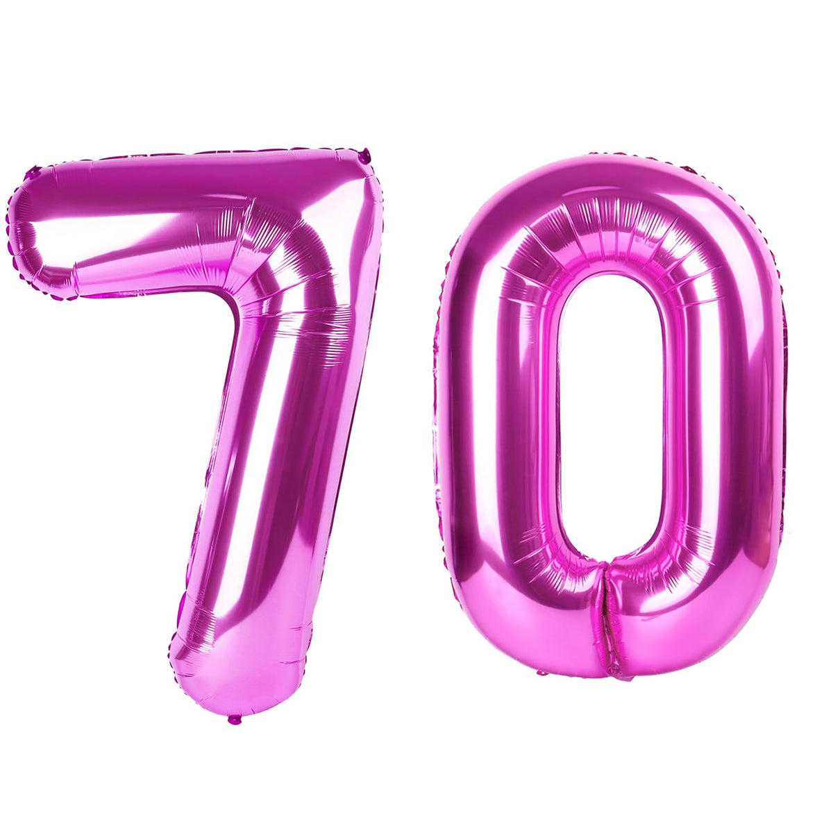 Kelfuoya rose purple 70-number balloon for dramatic 40-inch wall display at 70th birthday