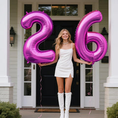 Kelfuoya giant 40-inch numeral balloon display ideal for photo moments.