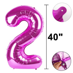 Kelfuoya rose purple foil balloon durable and color-stable decor