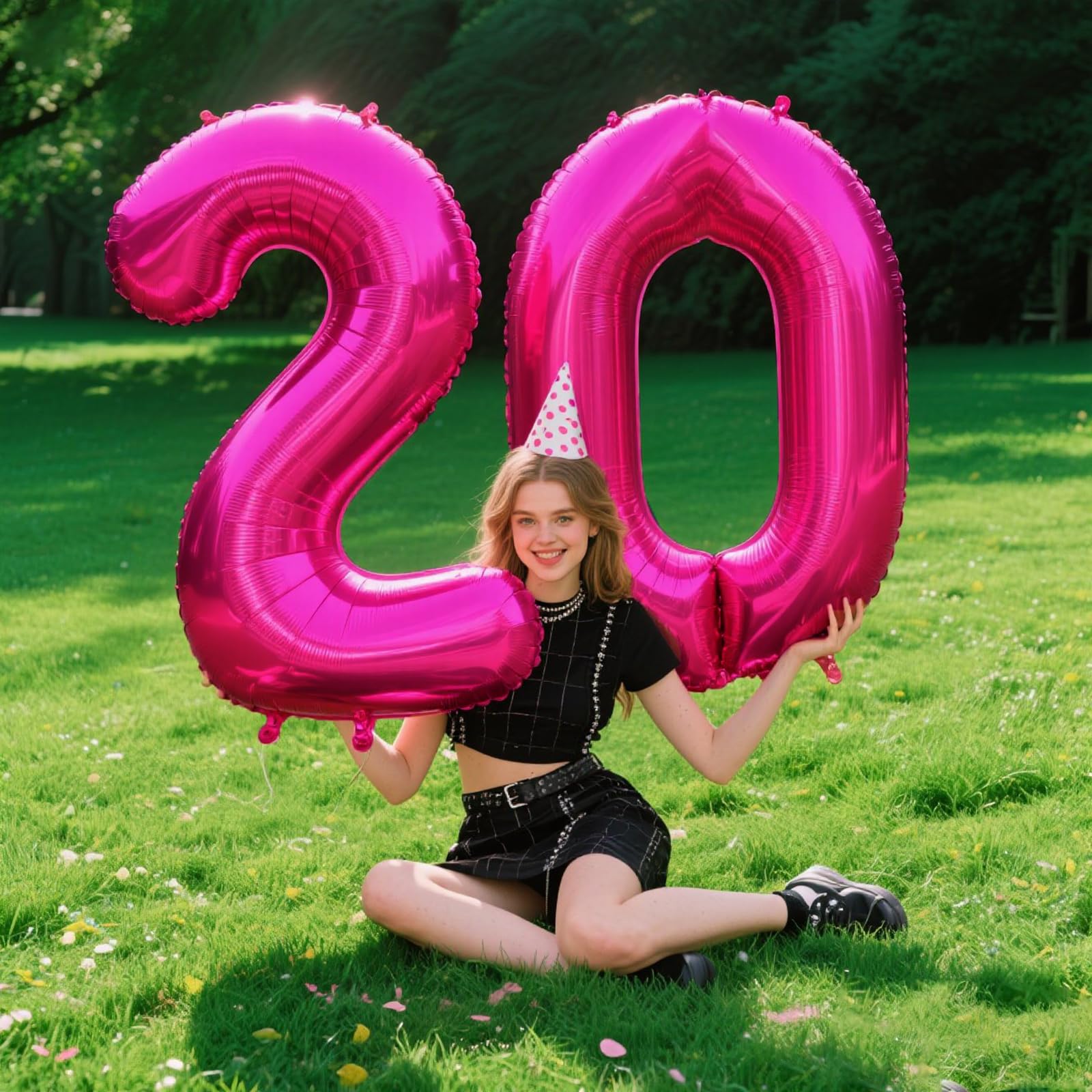 Kelfuoya 40-inch number balloon ideal for walls and photo booths.
