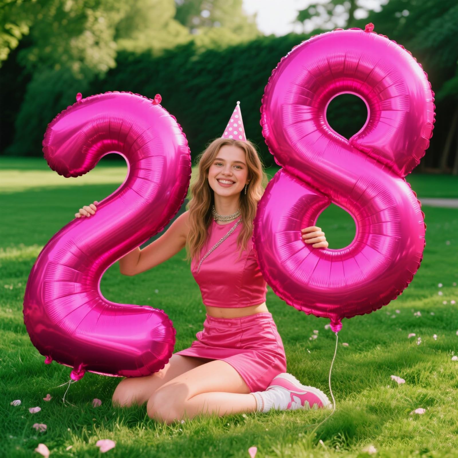 Kelfuoya rose red number 2 balloon ideal for weddings