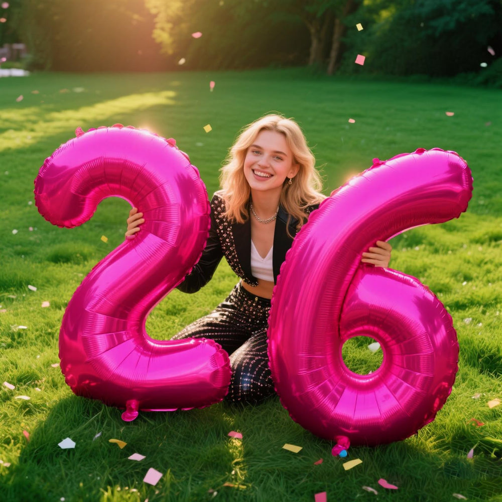 Kelfuoya self-sealing 40-inch number balloon stays inflated for hours