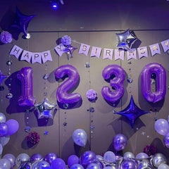 Kelfuoya self-sealing foil number 3 balloon stays inflated longer