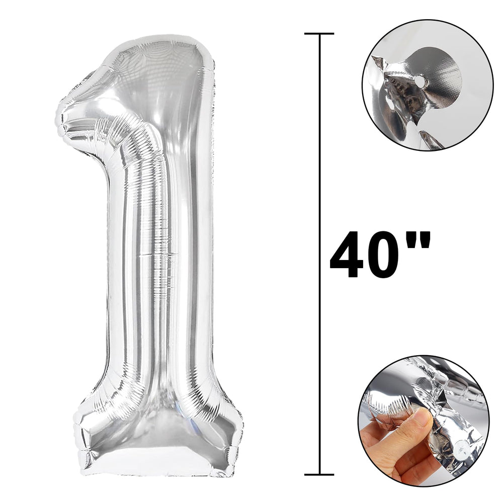 Kelfuoya foil balloon with self-seal for quick, tidy setup.