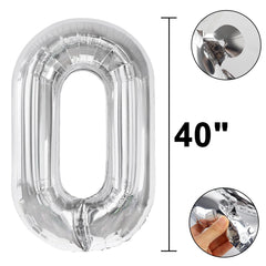 Kelfuoya silver 20 balloon 40inch celebration event for festive ambiance.
