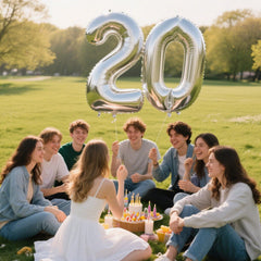 Kelfuoya silver 20 balloon 40inch wedding décor for versatile venues.