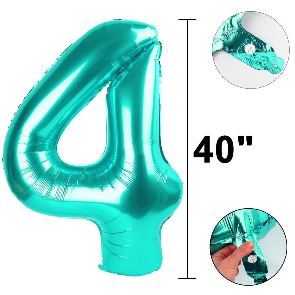 Kelfuoya teal 4 balloon decor suitable for weddings and celebrations.